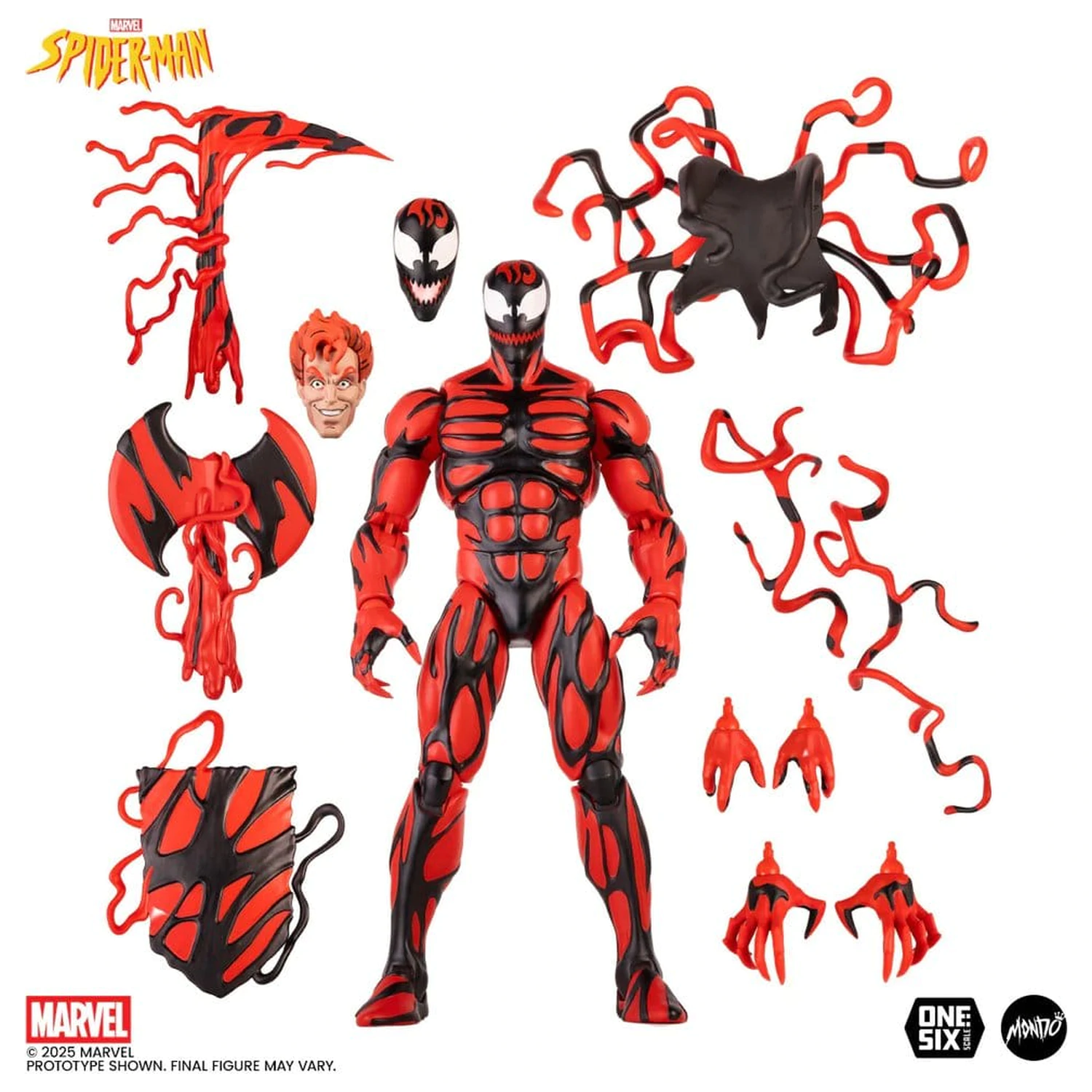 Spider-Man: The Animated Series akčná figúrka 1/6 Carnage Regular Edition 30 cm produktová fotografia