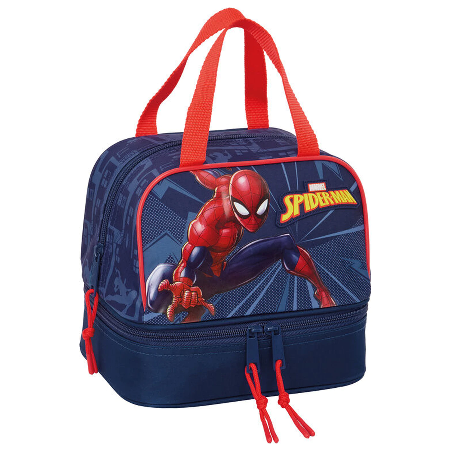 Marvel Spiderman obedová taška produktová fotografia