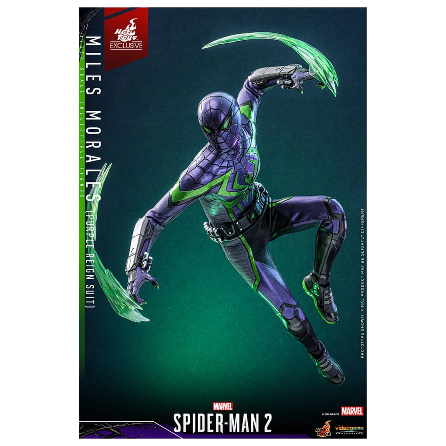 Spider-Man Video Game Masterpiece akčná figúrka 1/6 Miles Morales (Purple Reign Suit) Hot Toys Exclusive 30 cm produktová fotografia
