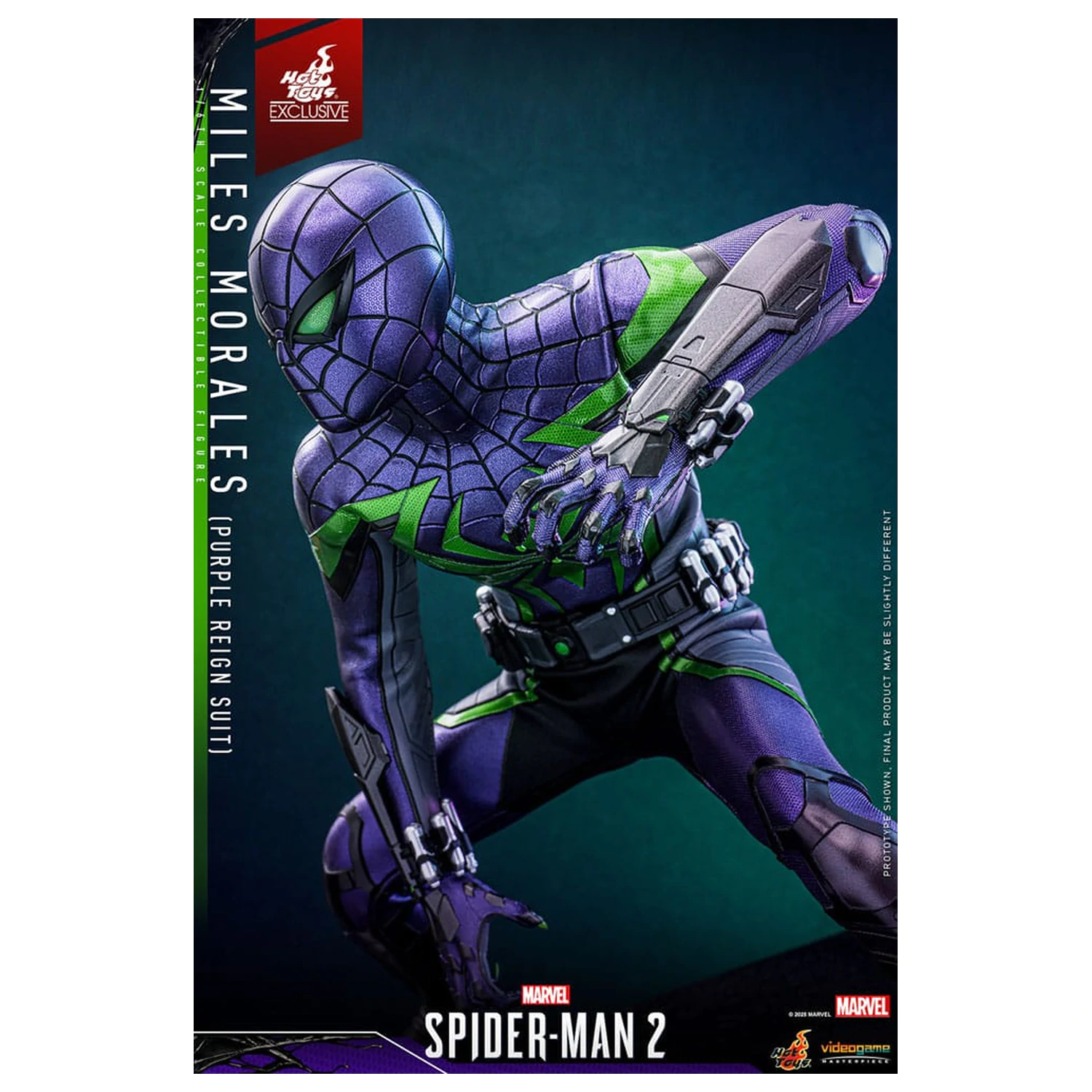 Spider-Man Video Game Masterpiece akčná figúrka 1/6 Miles Morales (Purple Reign Suit) Hot Toys Exclusive 30 cm produktová fotografia
