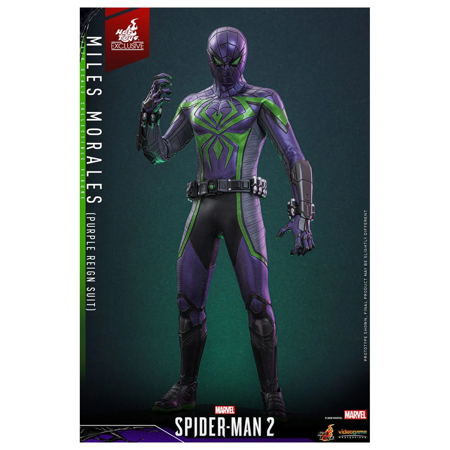 Spider-Man Video Game Masterpiece akčná figúrka 1/6 Miles Morales (Purple Reign Suit) Hot Toys Exclusive 30 cm produktová fotografia