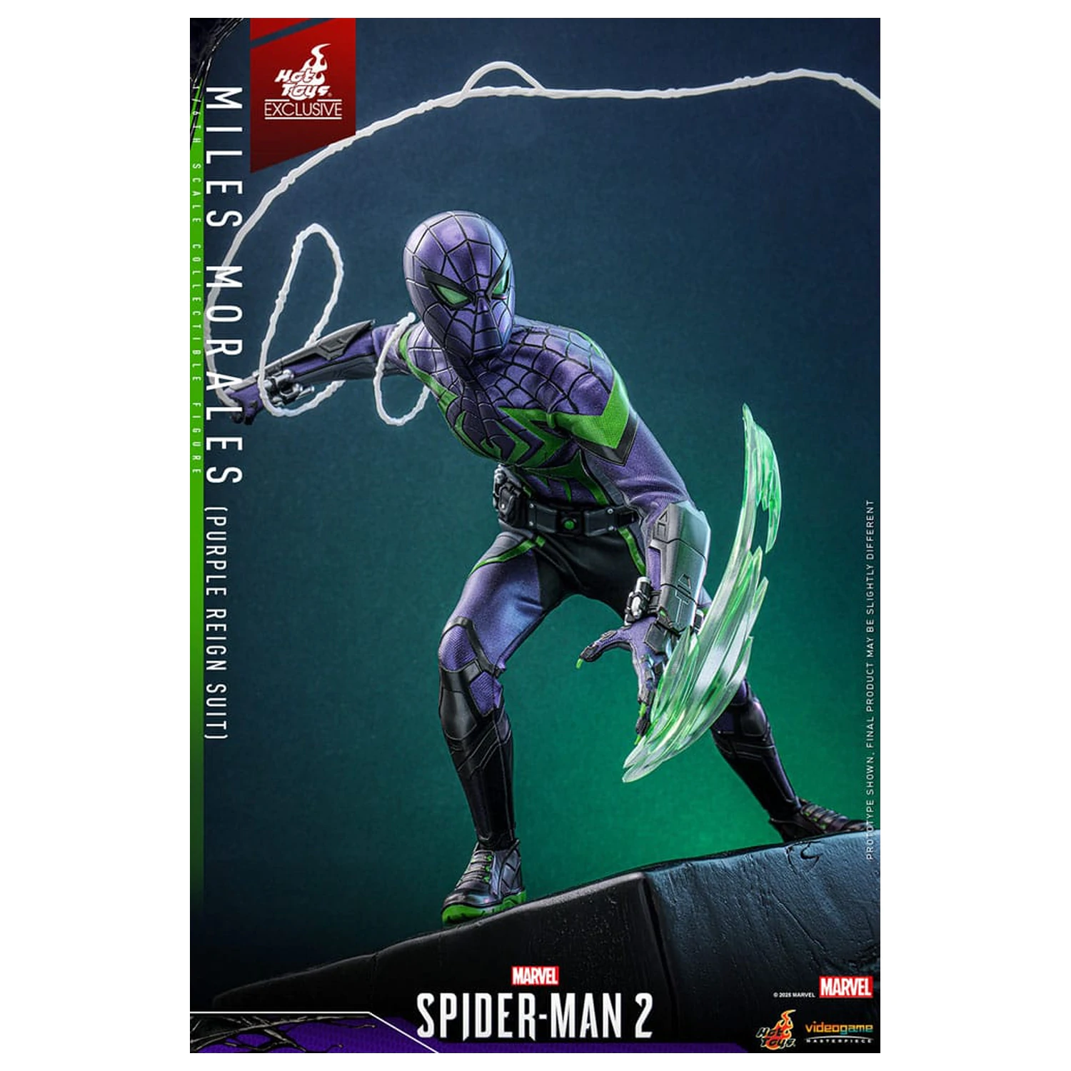 Spider-Man Video Game Masterpiece akčná figúrka 1/6 Miles Morales (Purple Reign Suit) Hot Toys Exclusive 30 cm produktová fotografia