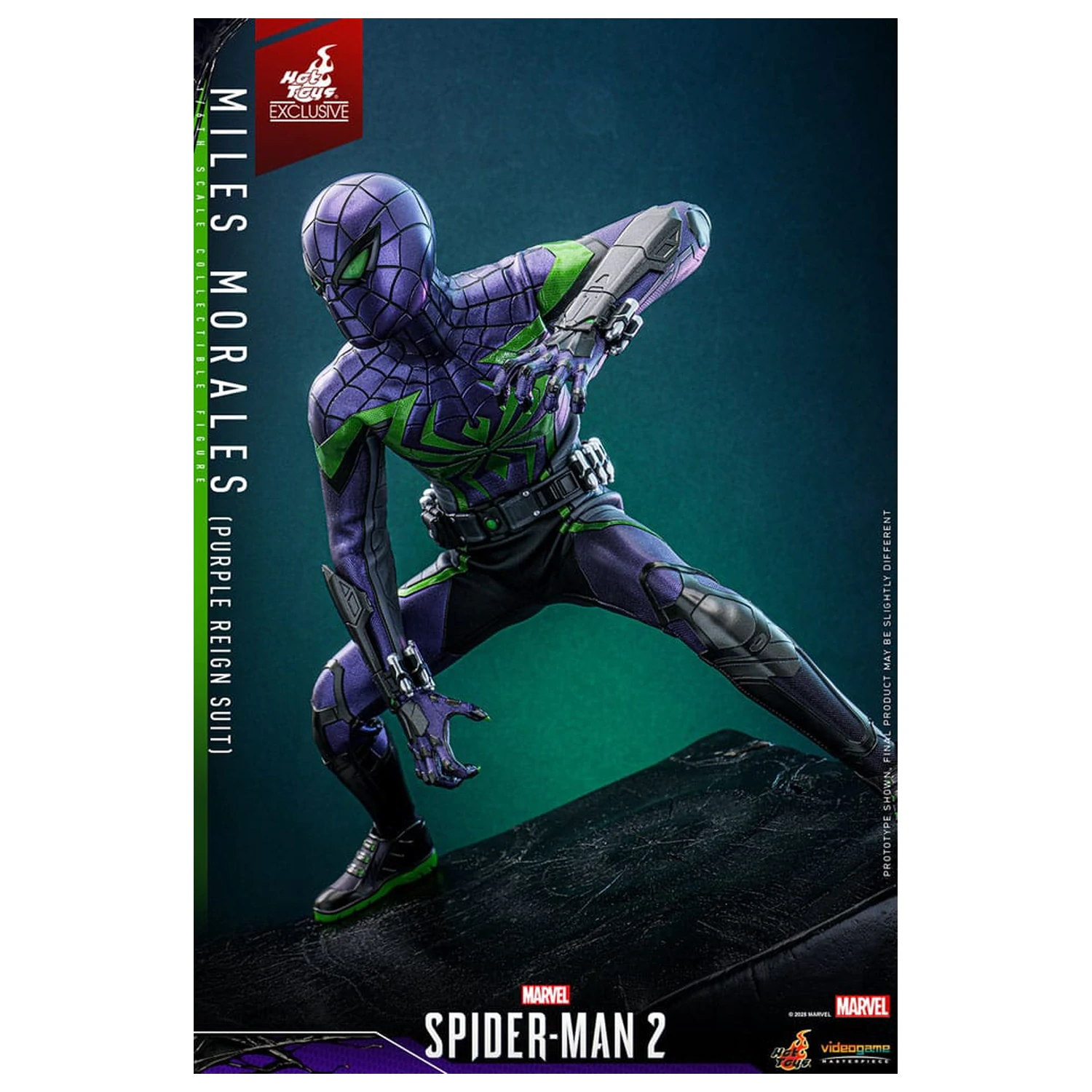 Spider-Man Video Game Masterpiece akčná figúrka 1/6 Miles Morales (Purple Reign Suit) Hot Toys Exclusive 30 cm produktová fotografia