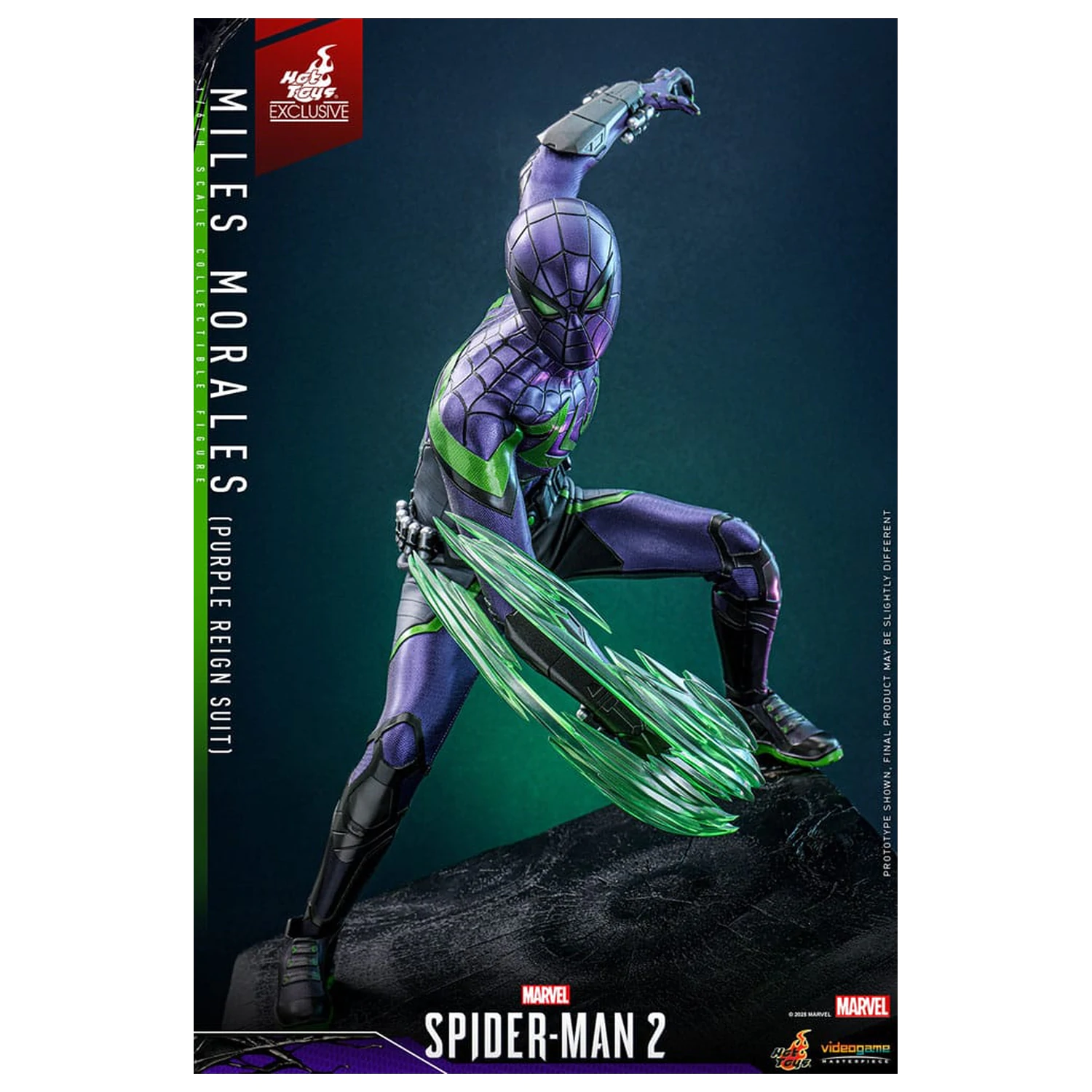 Spider-Man Video Game Masterpiece akčná figúrka 1/6 Miles Morales (Purple Reign Suit) Hot Toys Exclusive 30 cm produktová fotografia