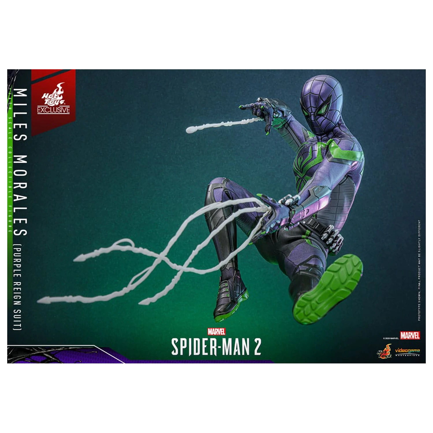 Spider-Man Video Game Masterpiece akčná figúrka 1/6 Miles Morales (Purple Reign Suit) Hot Toys Exclusive 30 cm produktová fotografia