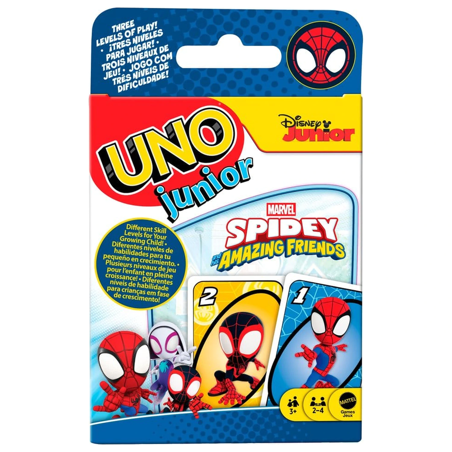 Spidey & His Amazing Friends UNO Junior kartová hra produktová fotografia