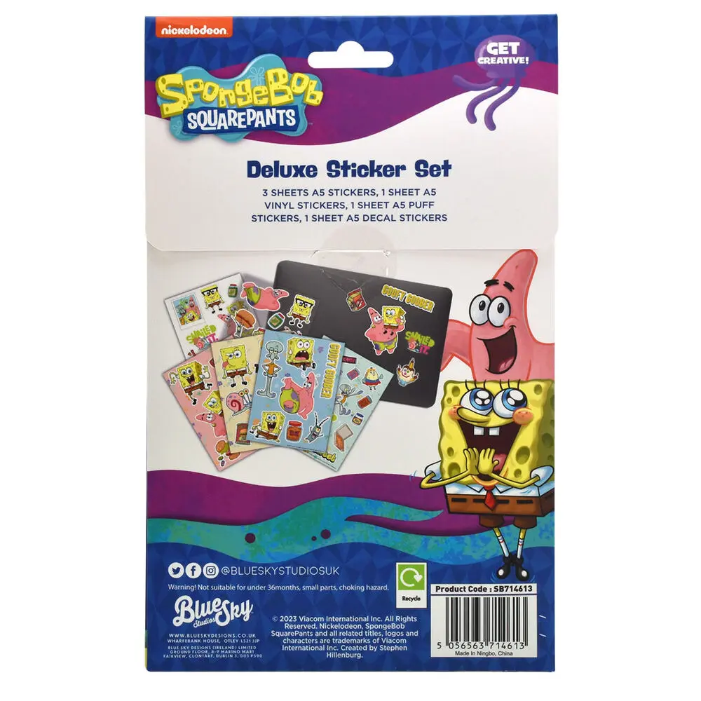 Sada nálepiek Sponge Bob produktová fotografia