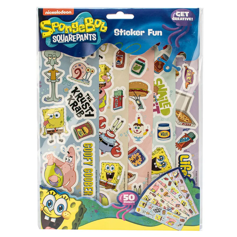 Sponge Bob sada nálepiek produktová fotografia