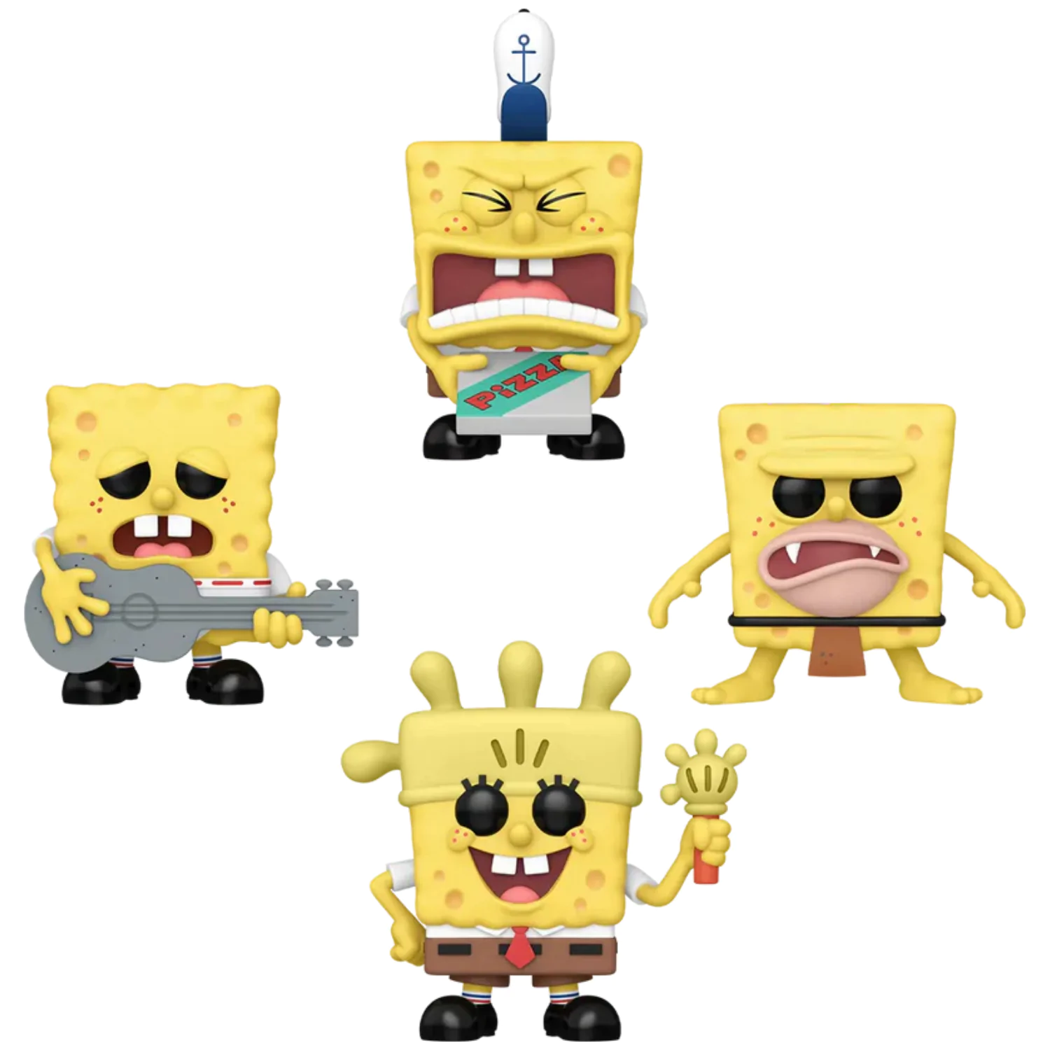 Spongebob Funko POP! Television Vinyl Figure 4-Pack (EMEA) 9 cm Figúrka produktová fotografia