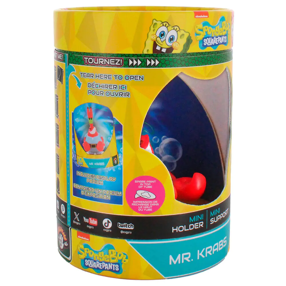 SpongeBob Holdems Mini držiak Mr. Krabs 10 cm produktová fotografia
