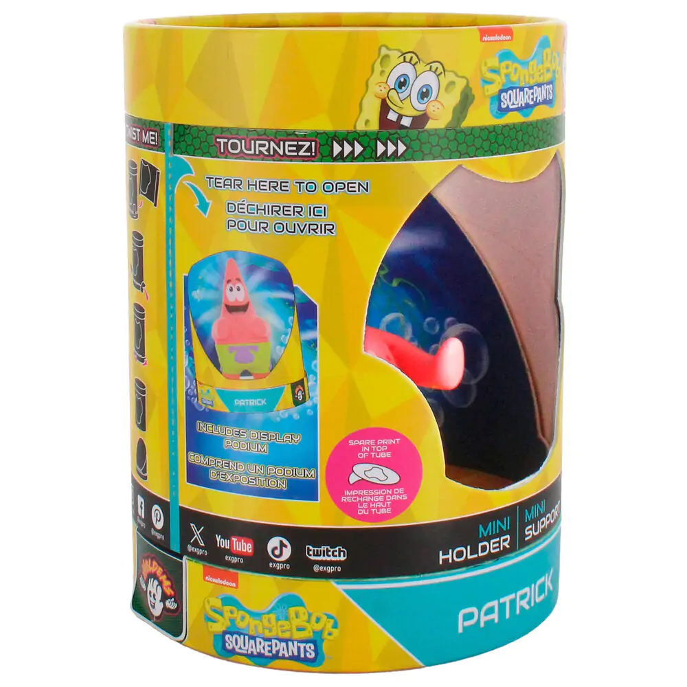 SpongeBob Holdems Mini Držiak Patrick 10 cm produktová fotografia