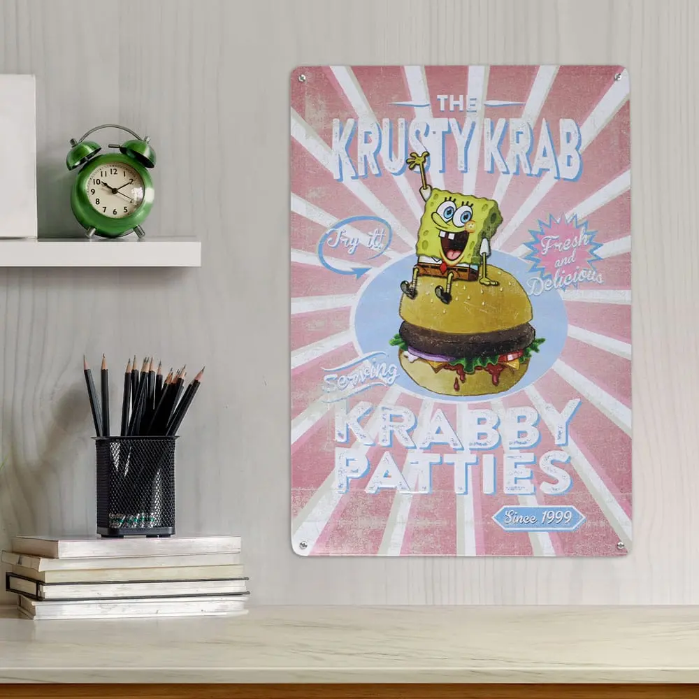 SpongeBob Tin Sign Krusty Krab termékfotó