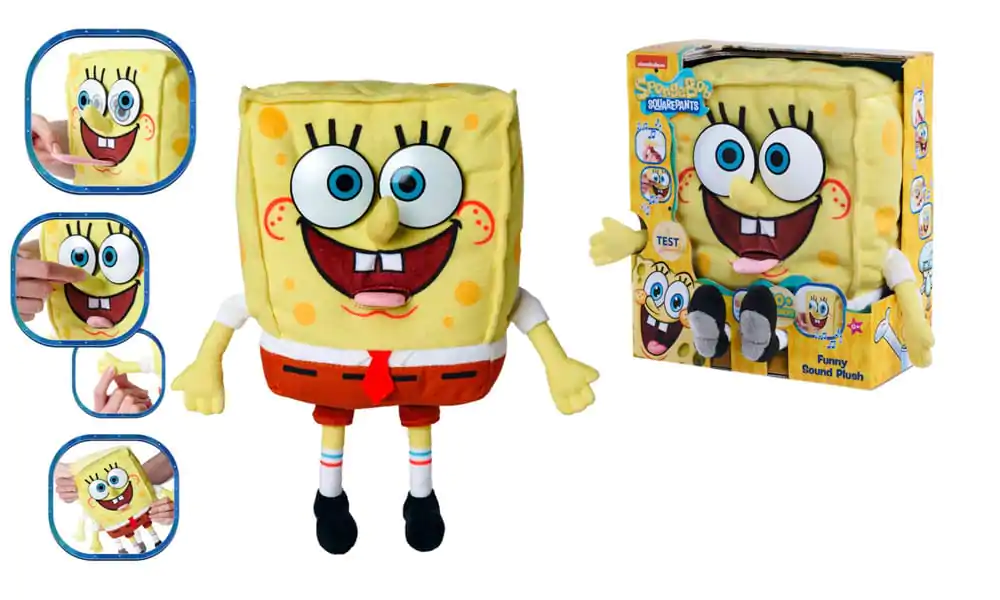 SpongeBob plyšová hračka so zvukom 30cm produktová fotografia