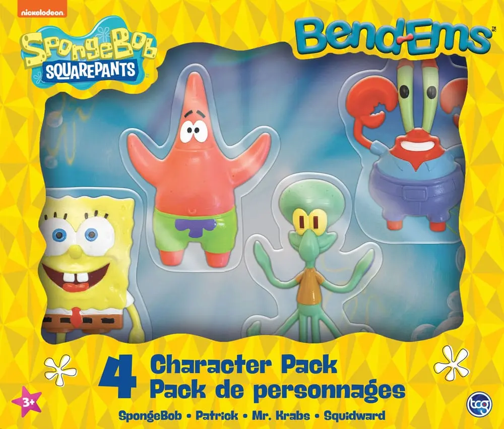 SpongeBob SquarePants Bend-Ems Akčné Figúrky 4-Pack 15 cm produktová fotografia