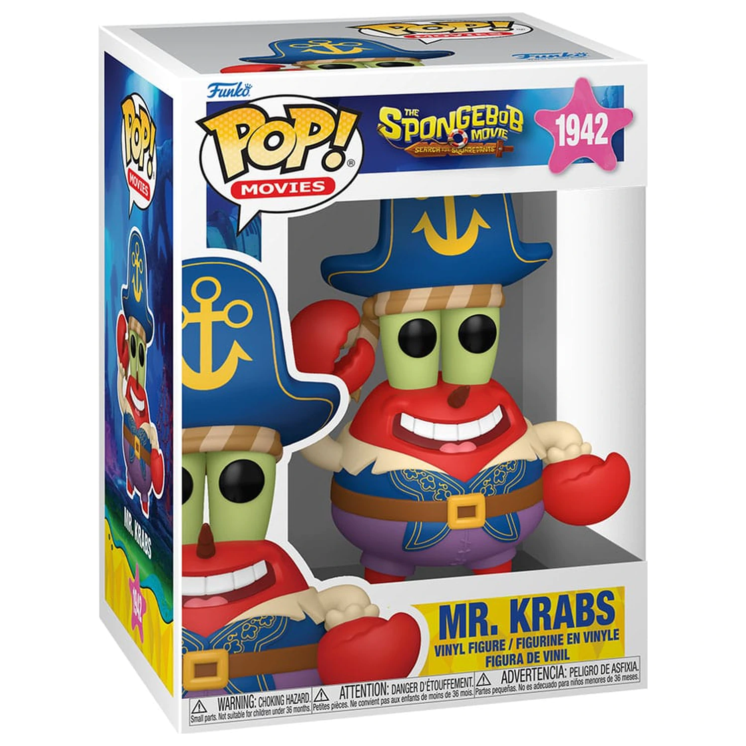 SpongeBob SquarePants Funko POP! vinylová figúrka Mr. Krabs (Pirate) 9 cm produktová fotografia