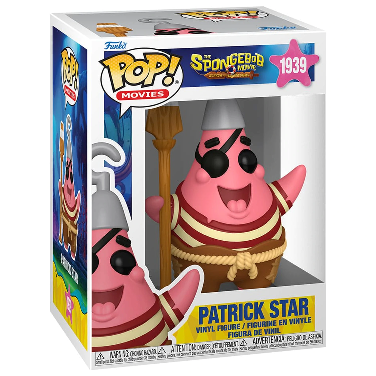 SpongeBob SquarePants Funko POP! vinylová figúrka Patrick Star (Pirate) 9 cm produktová fotografia