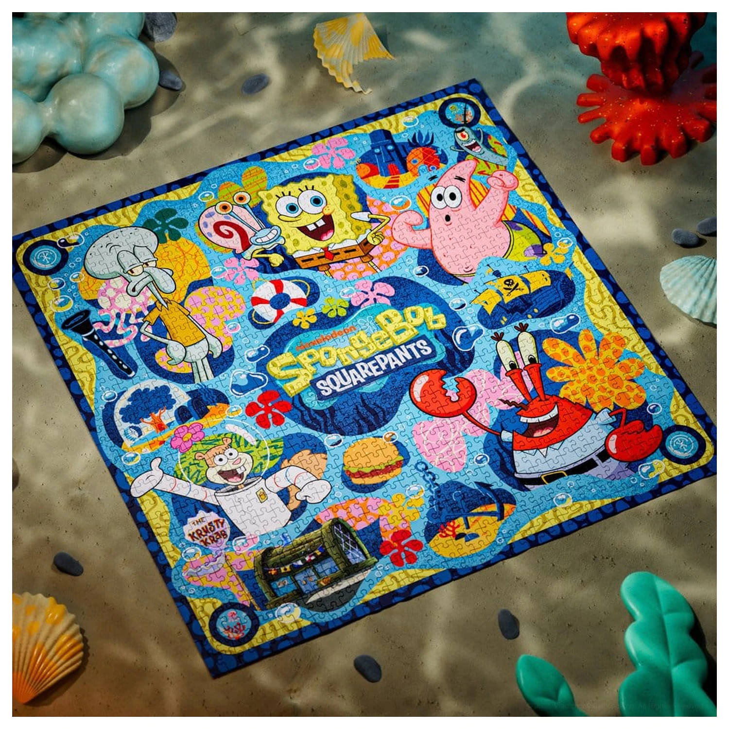 SpongeBob SquarePants multi-dimenzionálne puzzle (1000 kusov) produktová fotografia