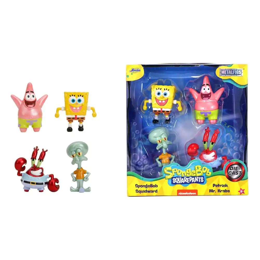 Spongebob Squarepants Nano Metalfigs Diecast Mini figúrky 4-csomag 1. hullám 4 cm termékfotó