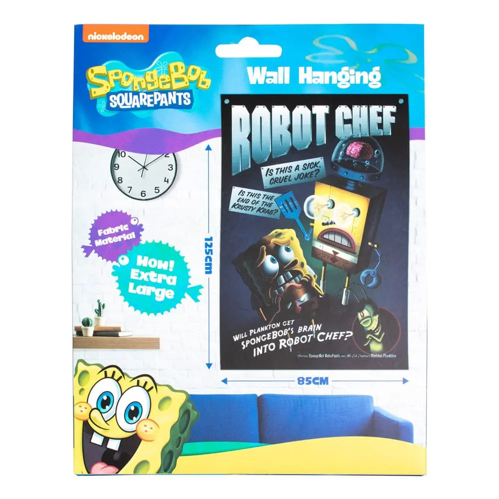 SpongeBob SquarePants Wall Banner Robot Chef 125 x 85 cm produktová fotografia