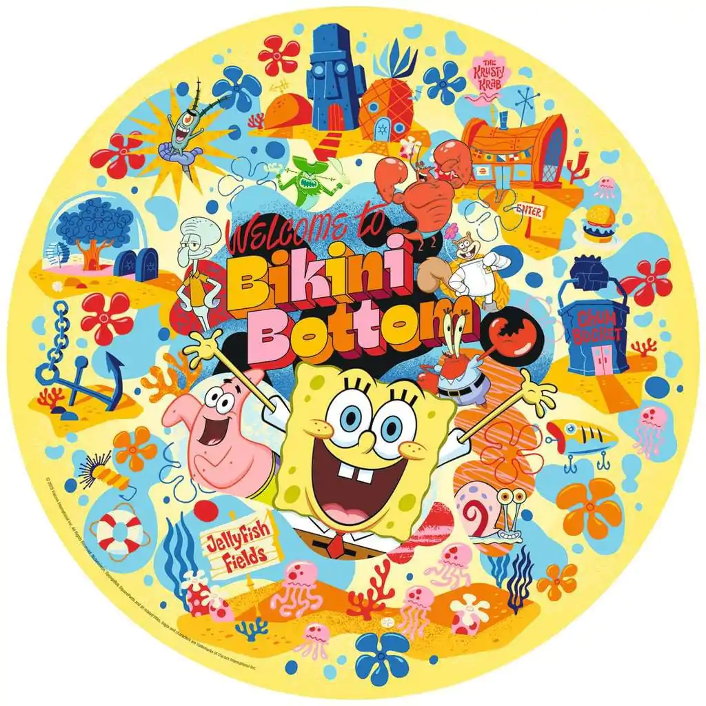 SpongeBob SquarePants Round Puzzle Vitajte v Bikini Bottom (500 dielikov) produktová fotografia