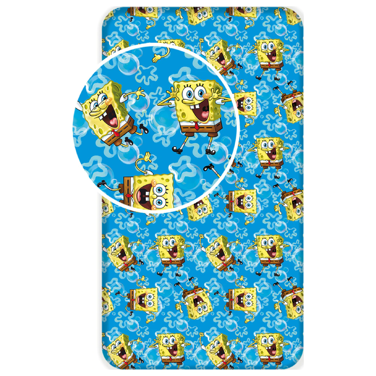 SpongeBob modrá elastická plachta s gumou produktová fotografia