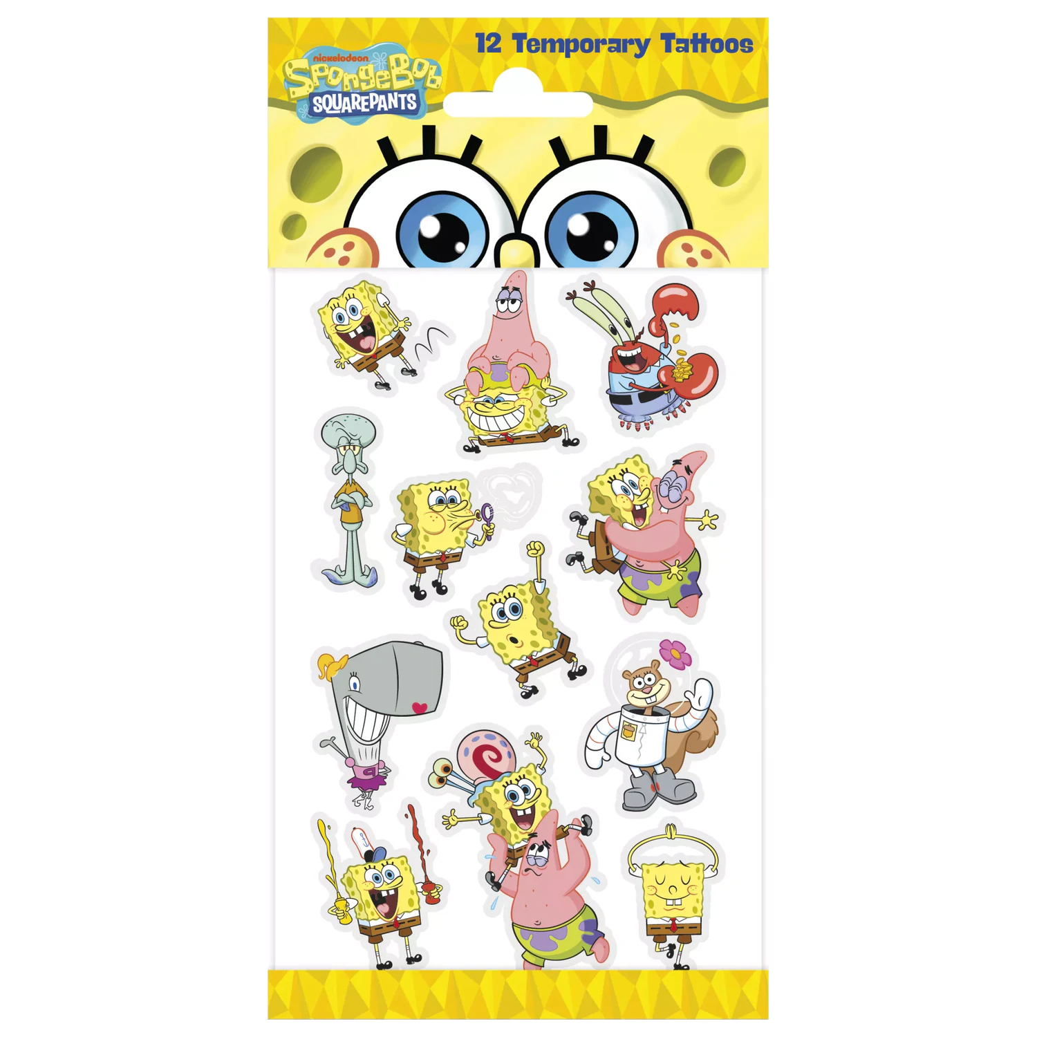 SpongeBob Fun tetovanie 12 ks produktová fotografia