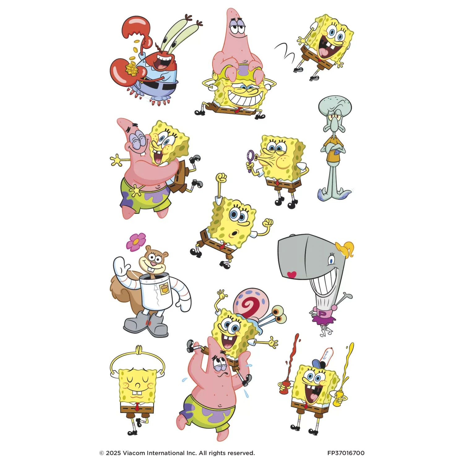 SpongeBob Fun tetovanie 12 ks produktová fotografia