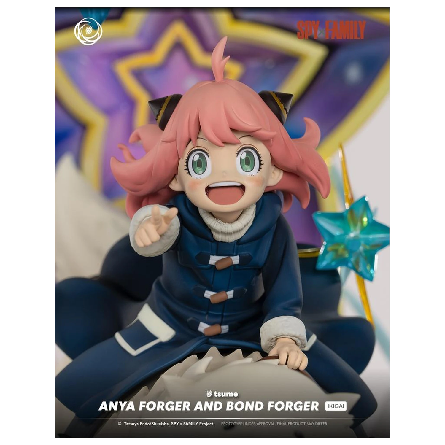 Spy x Family Anya Forger & Bond Soška Ikigai 1/6 By Tsume 32cm produktová fotografia
