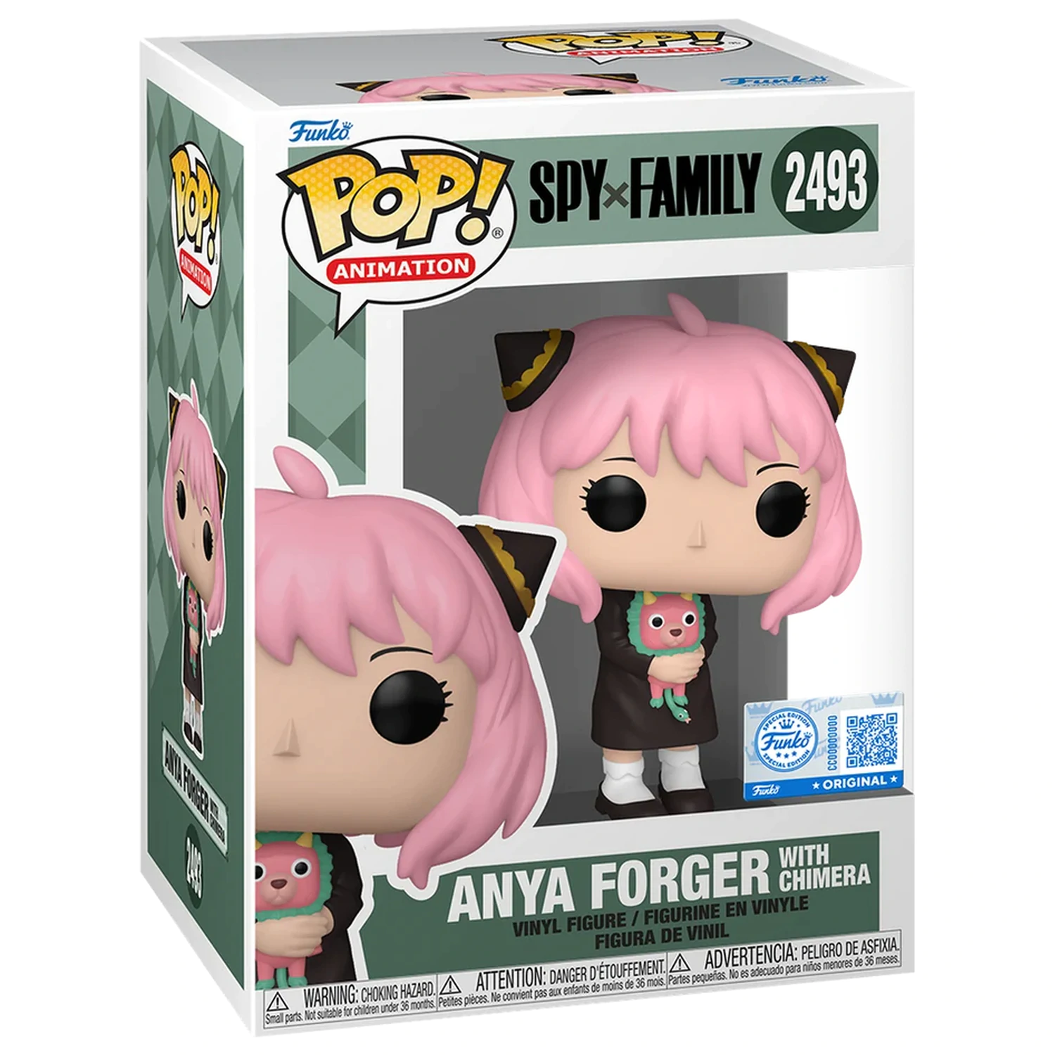 SPY x FAMILY Funko POP Animation č. 2493 Anya Forger s Chimerou produktová fotografia