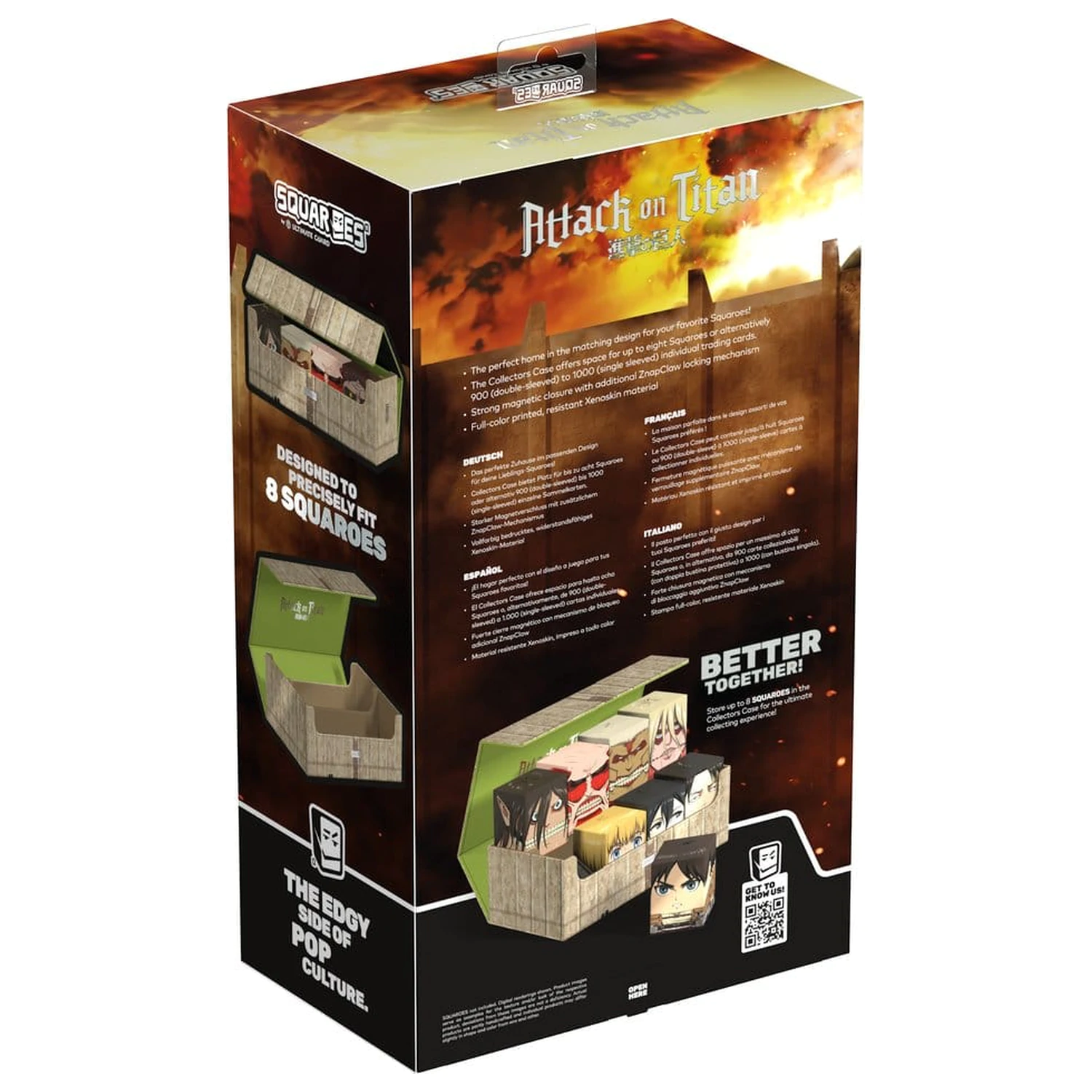 Squaroes - Zberateľské puzdro 800 Attack on Titan - Shiganshina District produktová fotografia