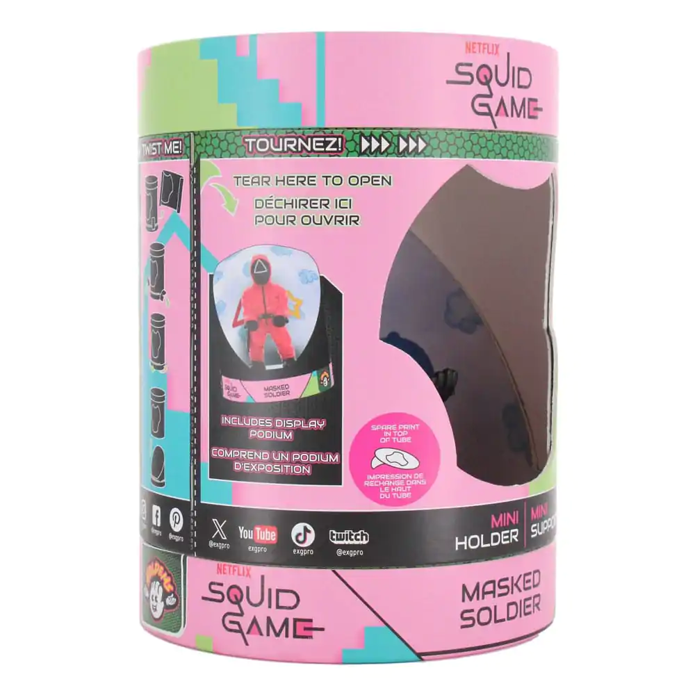 Squid Game Holdems figúrka držiaka Mini Cable Guy Earbuds/inteligentné hodinky Triangle Guard 10 cm termékfotó