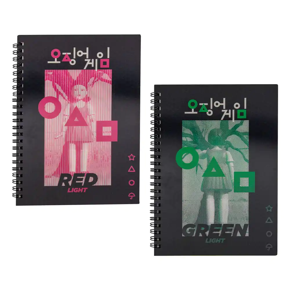 Squid Game Notebook Červená, zelená produktová fotografia