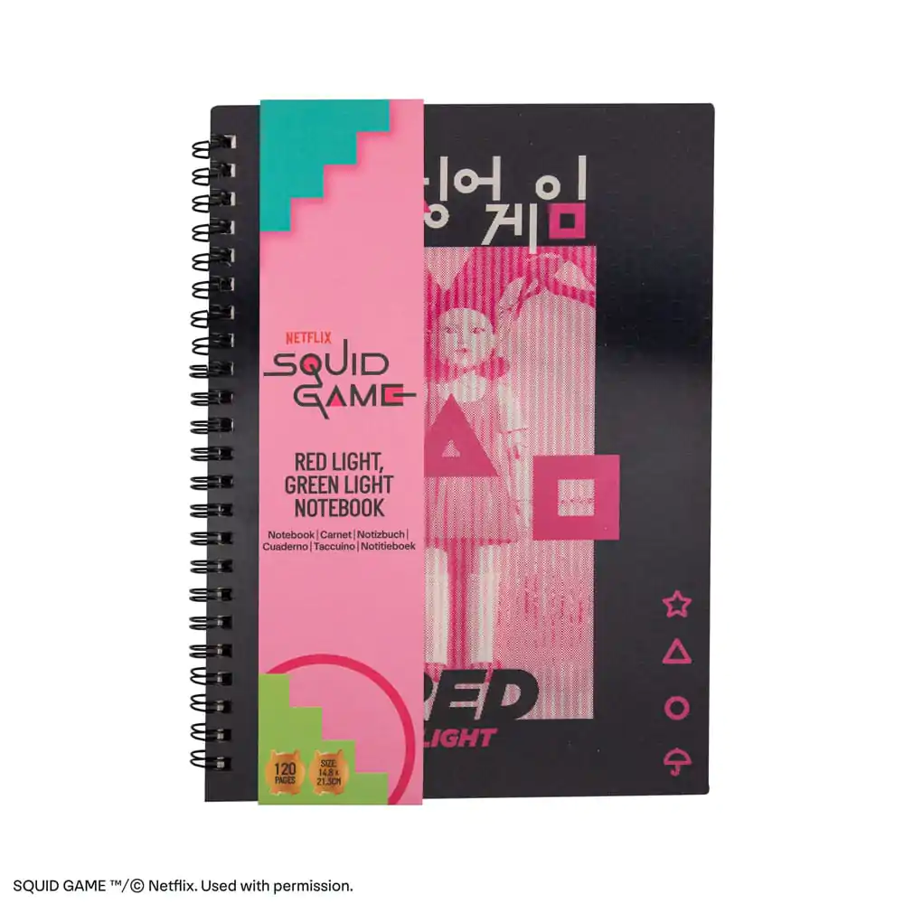 Squid Game Notebook Červená, zelená produktová fotografia