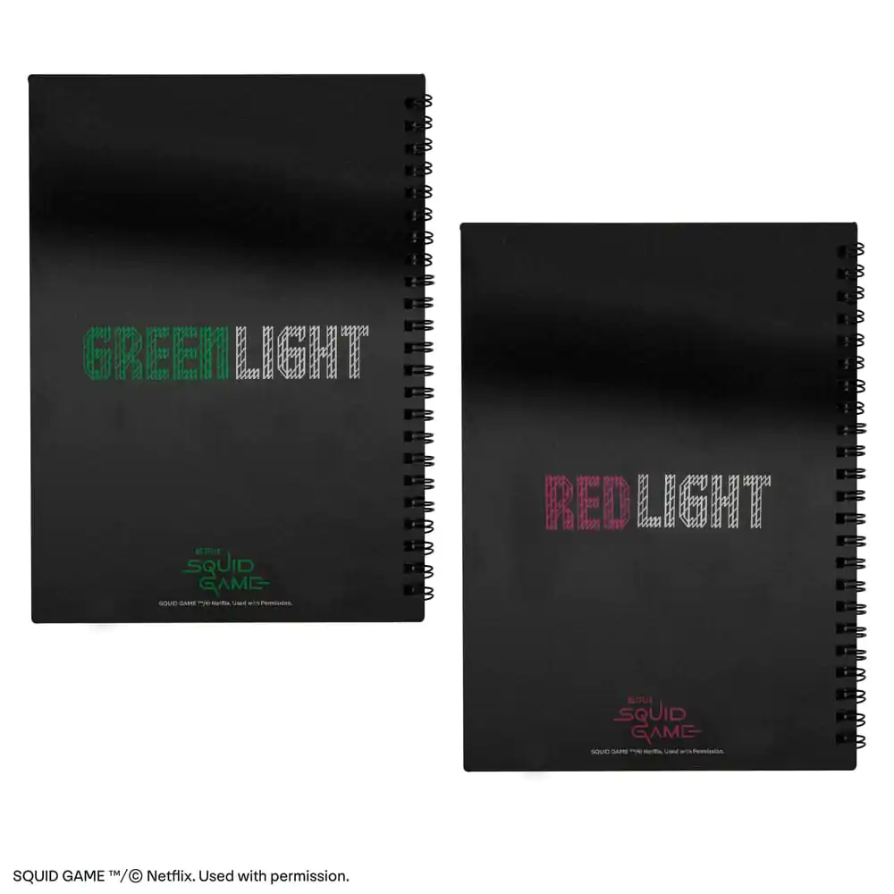 Squid Game Notebook Červená, zelená produktová fotografia