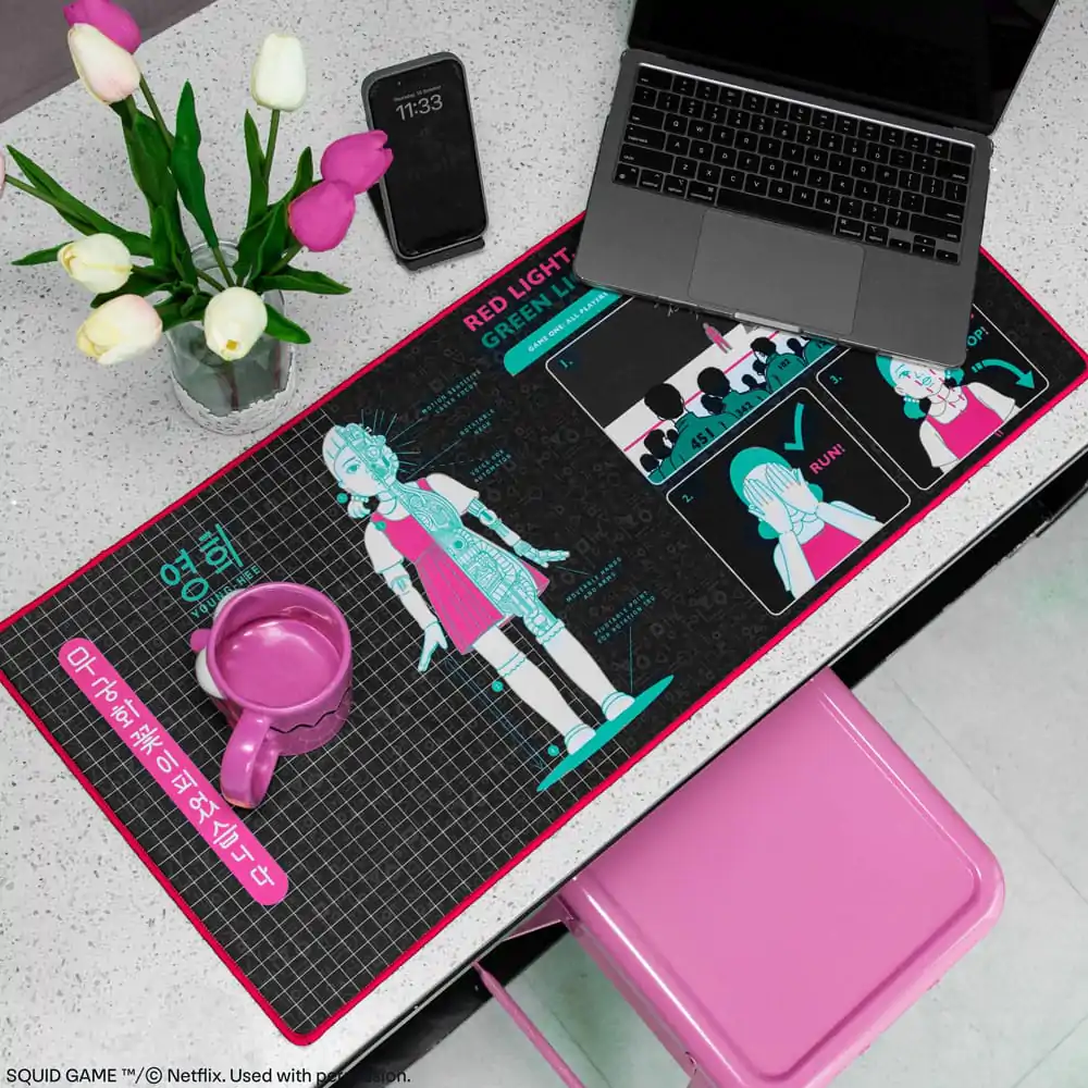 Squid Game Podložka na stôl Young-Hee Blue Print produktová fotografia
