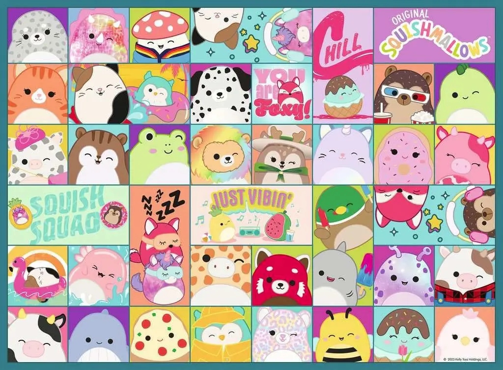 Squishmallows Detské Puzzle XXL Mnoho farebných Squishmallows (100 dielikov) produktová fotografia