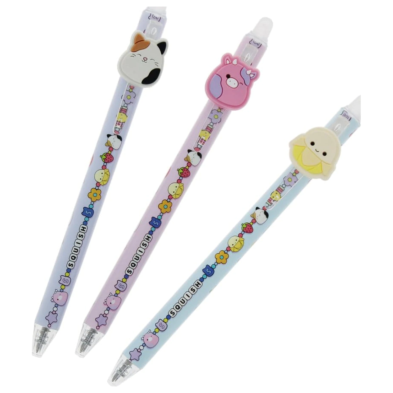 Squishmallows Erasable Gel Pen 3-balenie produktová fotografia