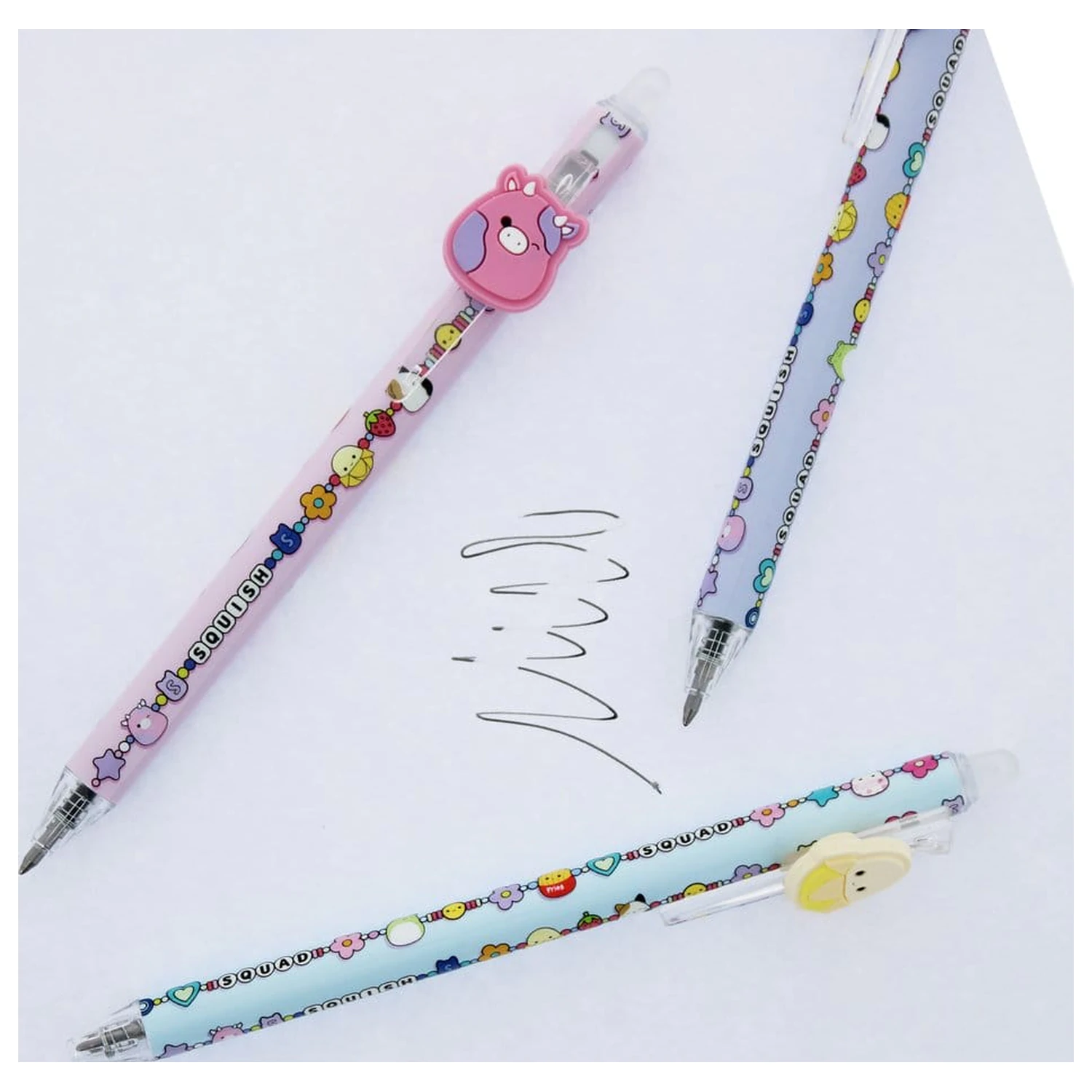 Squishmallows Erasable Gel Pen 3-balenie produktová fotografia