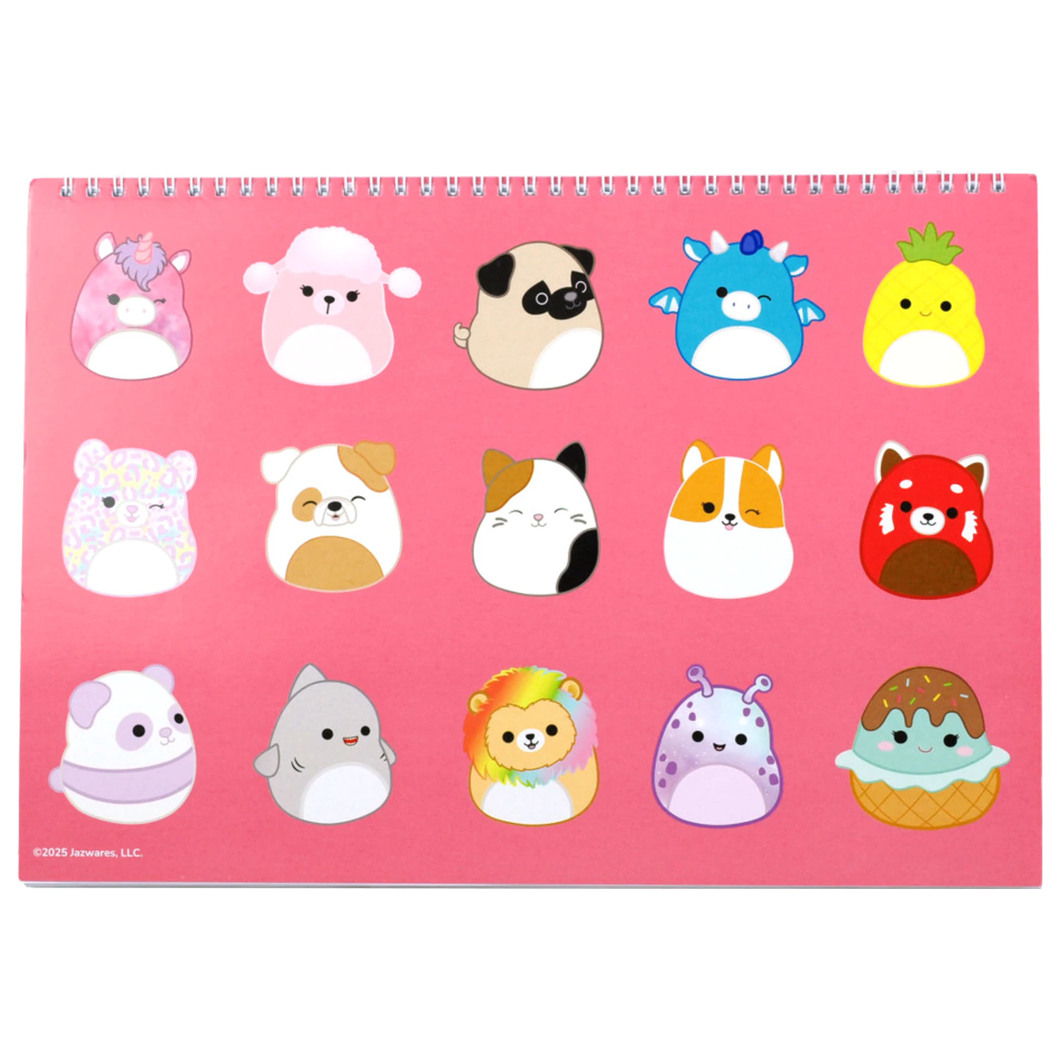 Squishmallows Feelin' A4 špirálový skicár so 40 listami a nálepkami produktová fotografia