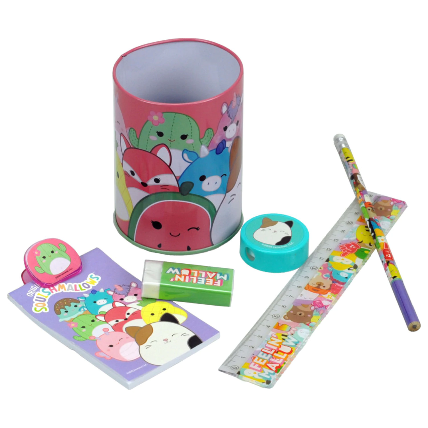 Squishmallows Feelin' Súprava kancelárskych potrieb 7-dielna produktová fotografia