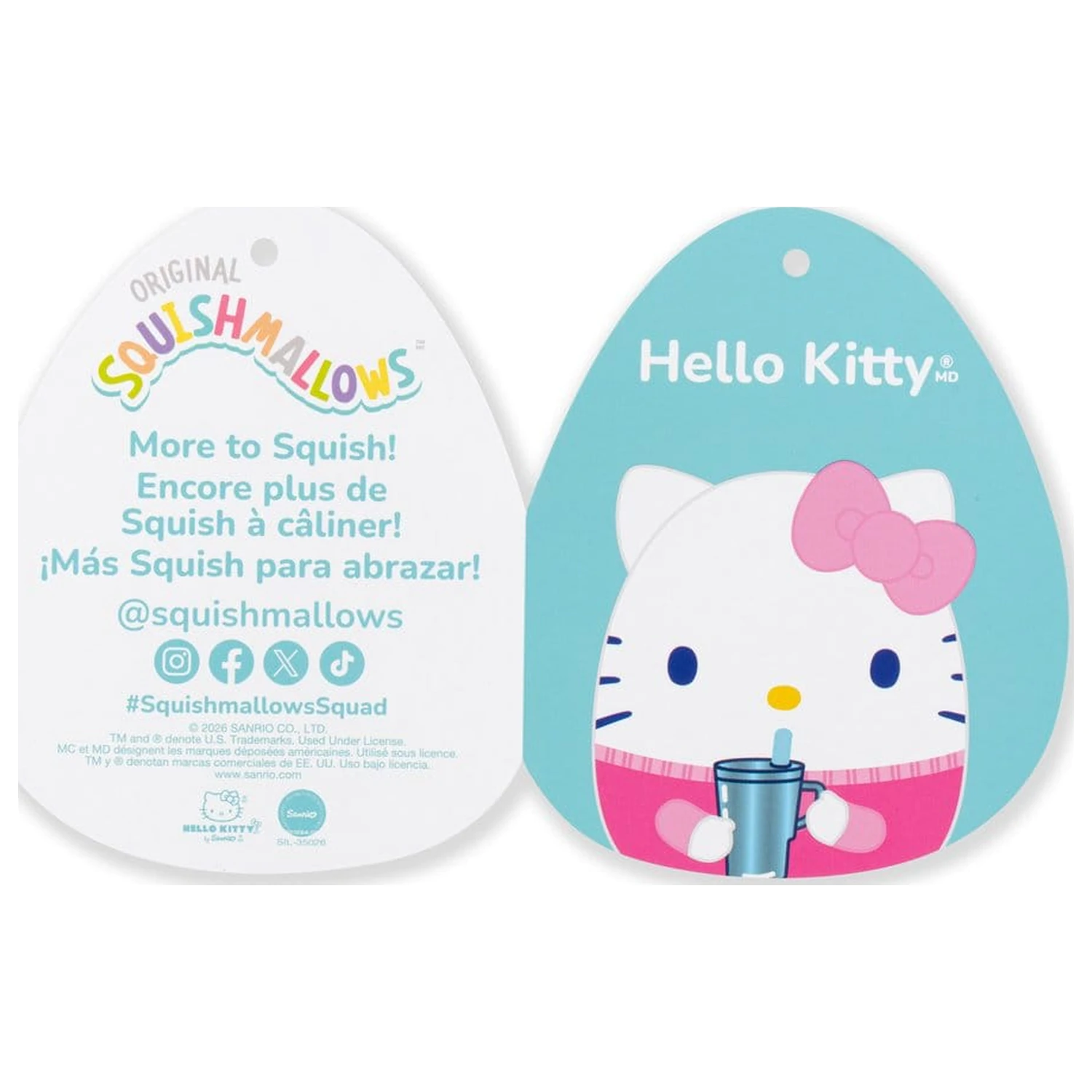 Squishmallows Hello Kitty and Friends Plyšový Hello Kitty Pohár 30 cm produktová fotografia