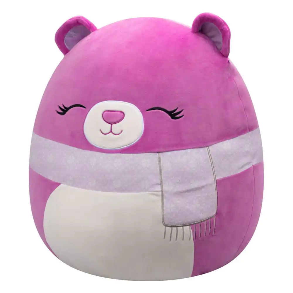 Squishmallows plyšová figúrka Fialový medveď so zatvorenými očami a šatkou Crisanta 50 cm produktová fotografia