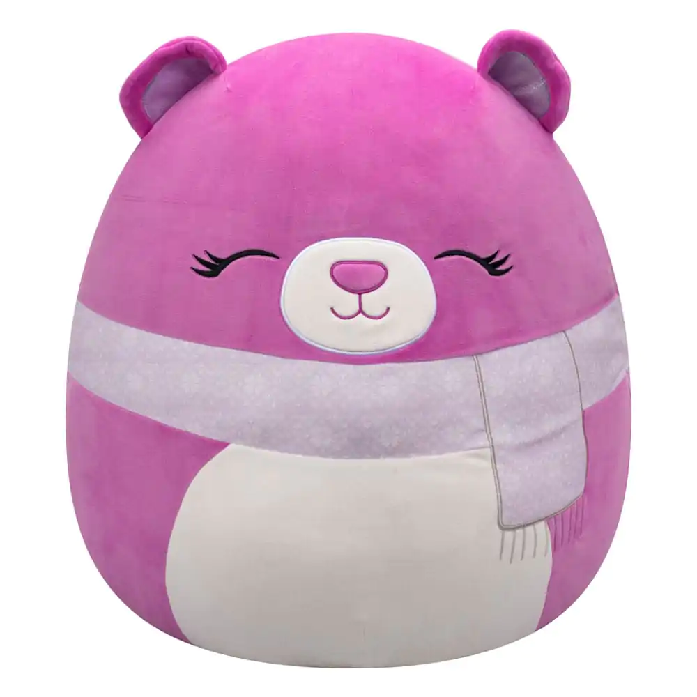 Squishmallows plyšová figúrka Fialový medveď so zatvorenými očami a šatkou Crisanta 50 cm produktová fotografia