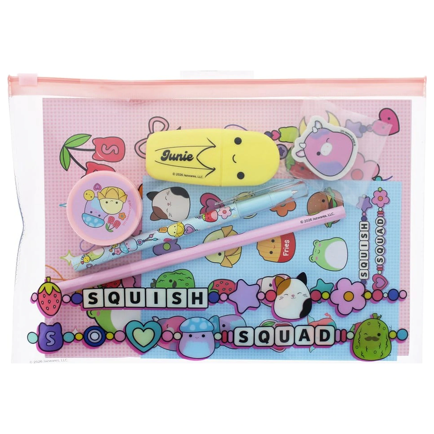 Squishmallows Súprava písacích potrieb Squish Squad, 7-dielna produktová fotografia