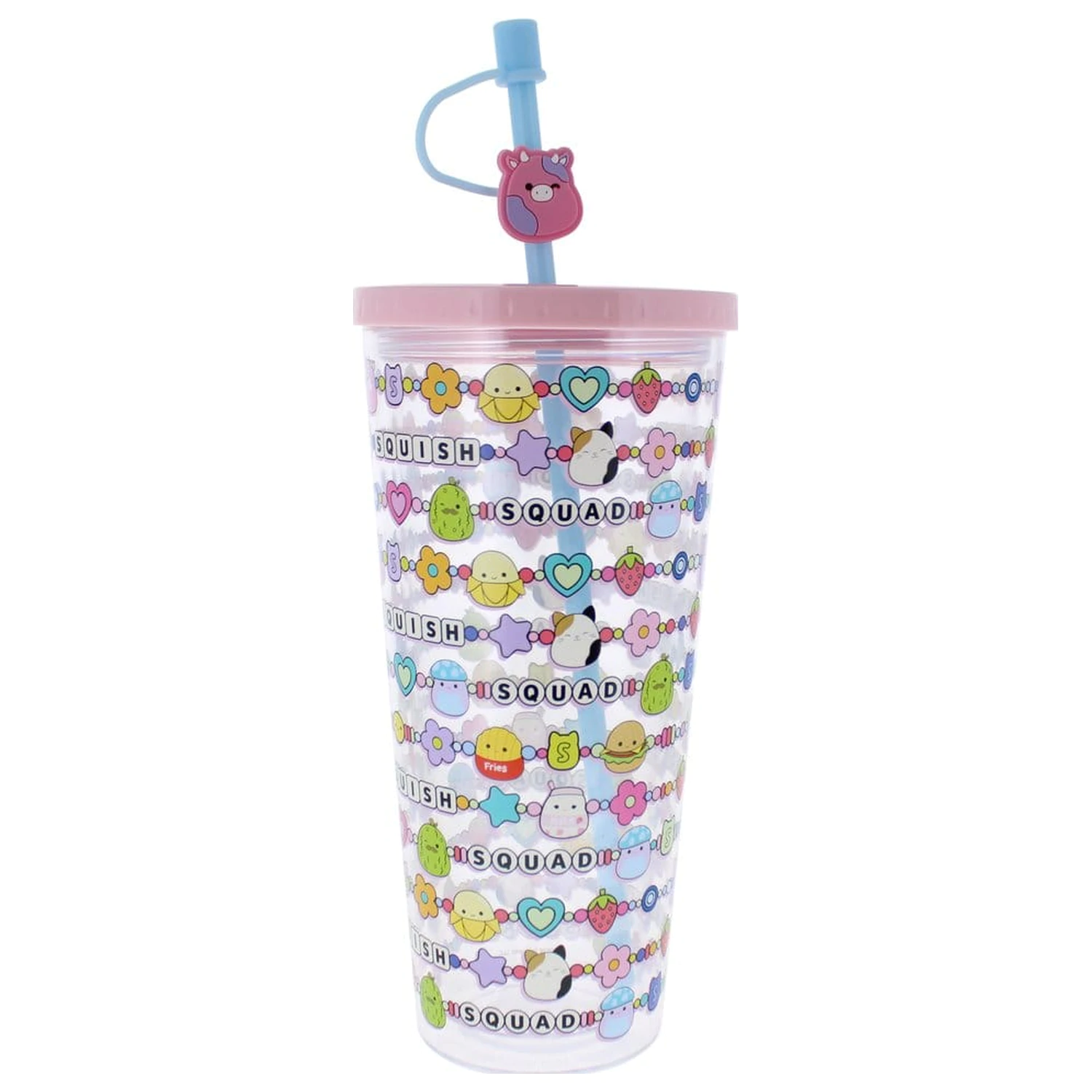 Squishmallows pohár so slamkou Squish Squad 700 ml produktová fotografia