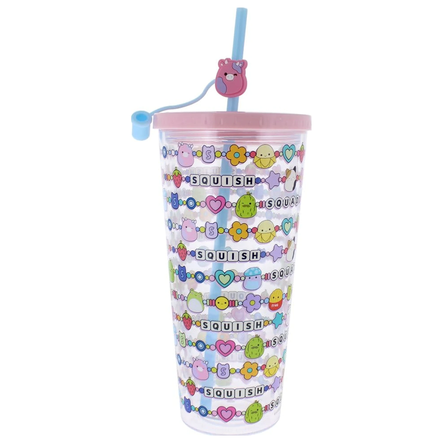 Squishmallows pohár so slamkou Squish Squad 700 ml produktová fotografia
