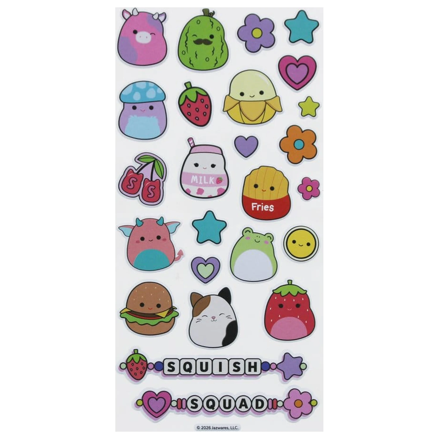 Squishmallows sada nálepiek super nadýchané produktová fotografia