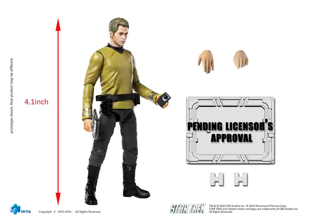 Star Trek Exquisite Mini Akčná figúrka 1/18 Star Trek 2009 Kirk 10 cm termékfotó