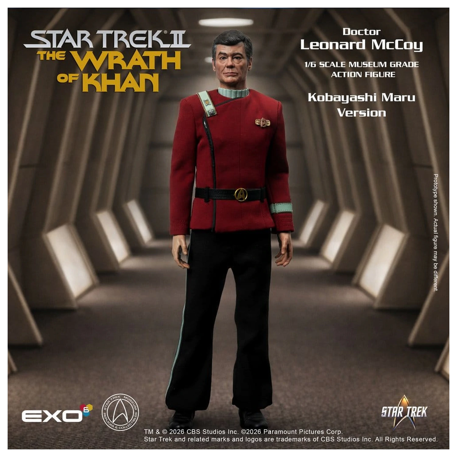 Star Trek II: The Wrath of Khan Action Figure 1/6 Dr. Leonard McCoy Kobayashi Maru Version 30 cm produktová fotografia