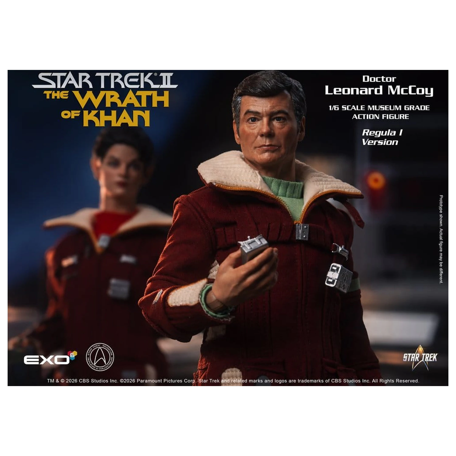Star Trek II: The Wrath of Khan Akčná figúrka 1/6 Dr. Leonard McCoy Regula I Verzia 30 cm produktová fotografia